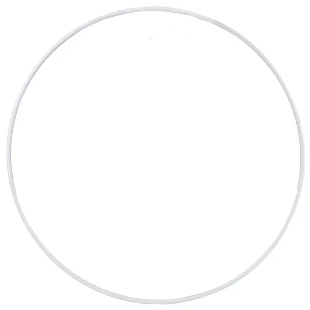 Obręcz Do Łapacza Snów Makramy Biała Metalowa Koło Na Dekorację Ring 20cm