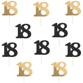 topper-na-tort-18-urodziny-topery-10szt-dekoracyjny-piker-urodzinowy-zloto