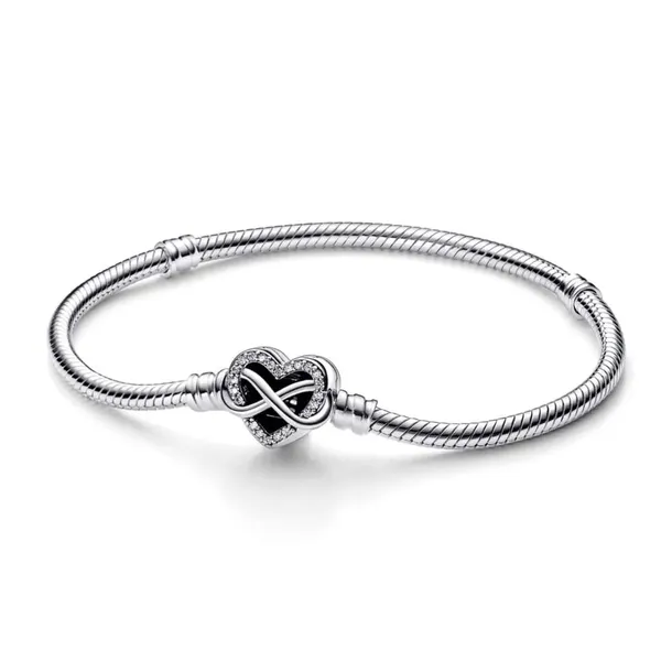 Bransoletka Pandora Moments - Serce z nieskończonością 592645C01 17 cm