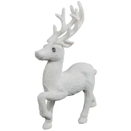 bialy-renifer-jelen-z-brokatem-figurka-swiateczna-ozdoba-do-stroikow-13-cm