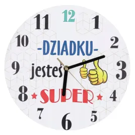 zegar-scienny-dziadku-jestes-super-prezent-dla-dziadka-dzien-dziadka-30-cm