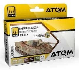 ammo-mig-20726-atom-king-tiger-exterior-colors-set-zestaw-farb-6x20ml