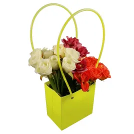 torebka-papierowa-prezentowa-kwiatowa-34-cm-na-bukiet-ozdoba-limonkowa