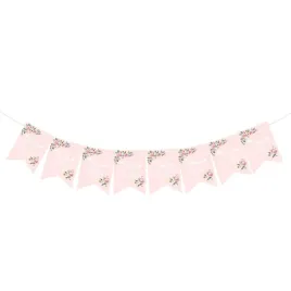 baner-na-wieczor-panienski-rozowe-flagietki-bride-to-be-kwiaty-250cm