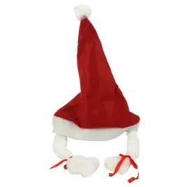 czapka-mikolaja-sniezynki-mikolajki-z-warkoczami-przebranie-na-mikolajki