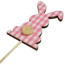 drewniany-zajaczek-na-piku-rozowy-28-cm-pik-ozdoba-stroika-do-bukietow