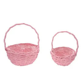 2-rozowe-kosze-wiklinowe-oslonki-z-folia-koszyki-wielkanocne-na-swieconke