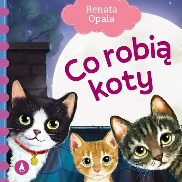 BAJKI DLA MALUCHA CO ROBIĄ KOTY BAJKA WIERSZYKI KARTONIK RENATA OPALA