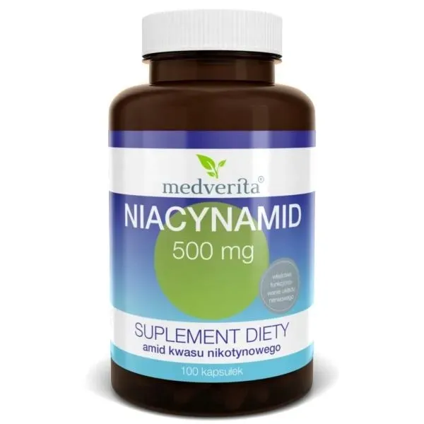 Medverita Niacynamid 500mg 100 kapsułek