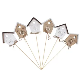 drewniane-domki-na-piku-patyczku-6-szt-ozdoby-wielkanocne-do-stroikow