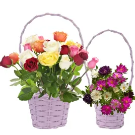 pastelowe-kosze-kwiatowe-delikatesowe-prezentowe-wielkanocne-komplet-2-szt