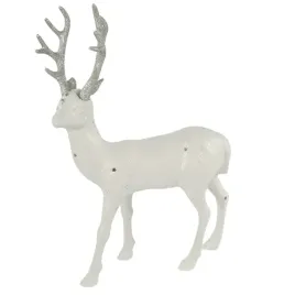 bialy-renifer-z-brokatem-figurka-ozdoba-32-cm