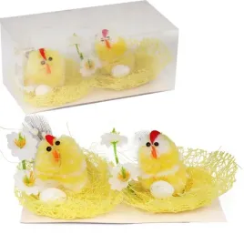 zestaw-wielkanocnych-dekoracji-zolte-kurki-w-gniazdach-wielkanoc-dekoracja