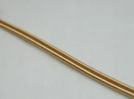 przewod-kabel-plaski-oplot-zloty-2x05