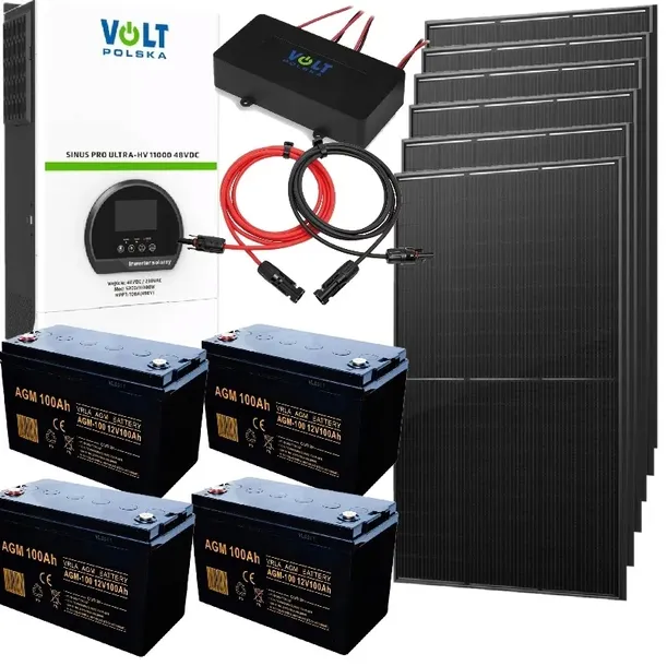 Zestaw Solarny fotowoltaiczny 7000W 230V Panel 2760W WIFI MAGAZYN 5KW