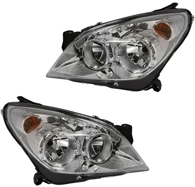 DEPO REFLEKTORY LAMPY PRZÓD OPEL ASTRA H 3 2003-2012 chrom