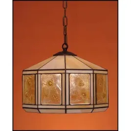 lampa-zyrandol-zwis-witraz-miod-30cm