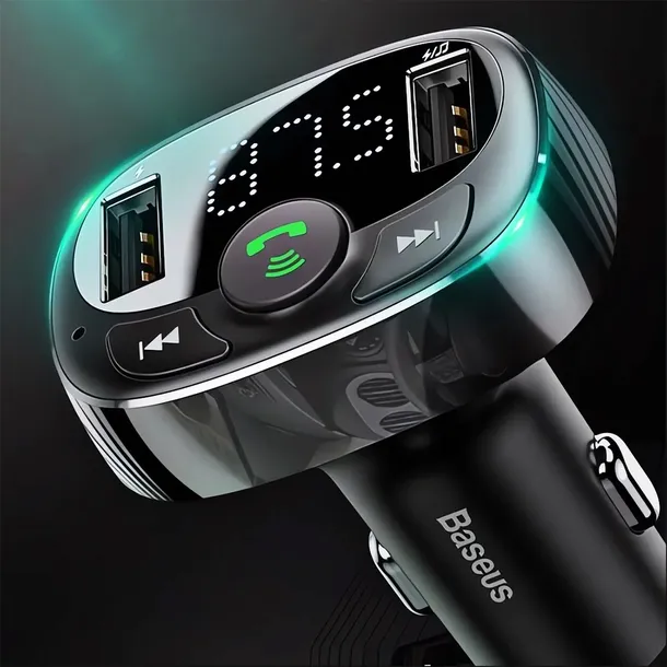 baseus-transmiter-fm-bluetooth-ladowarka-samochodowa-mp3-2x-usb-sd-tf-3-4a-stan-nowy-zasilanie-gniazdo-zapalniczki-samochodowej-12v-gniazdo-zapalniczki-samochodowej-24v