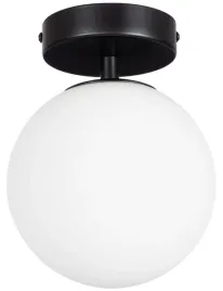 lampa-sufitowa-plafon-milano-black-pojedyncza-mleczna-kula