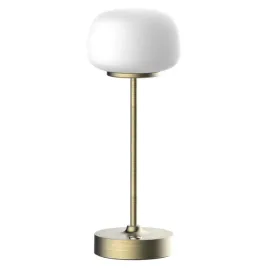lampa-stolowa-led-zlota-szklany-bialy-klosz-akumulator-do-sypialni-polux