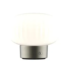 lampa-stolowa-dekoracyjna-led-srebrna-szklany-bialy-klosz-akumulator-polux