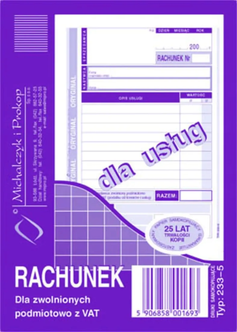 druk-rachunek-a6-usluga