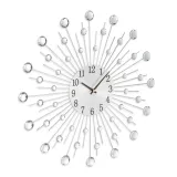 zegar-scienny-relaxdays-srebrny-50cm