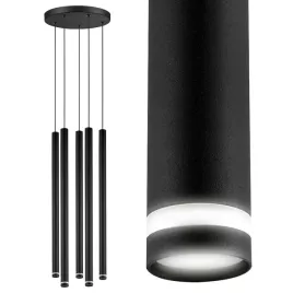 lampa-sufitowa-wiszaca-plafon-zyrandol-tuba-sopel-czarna-5x-g9-modern
