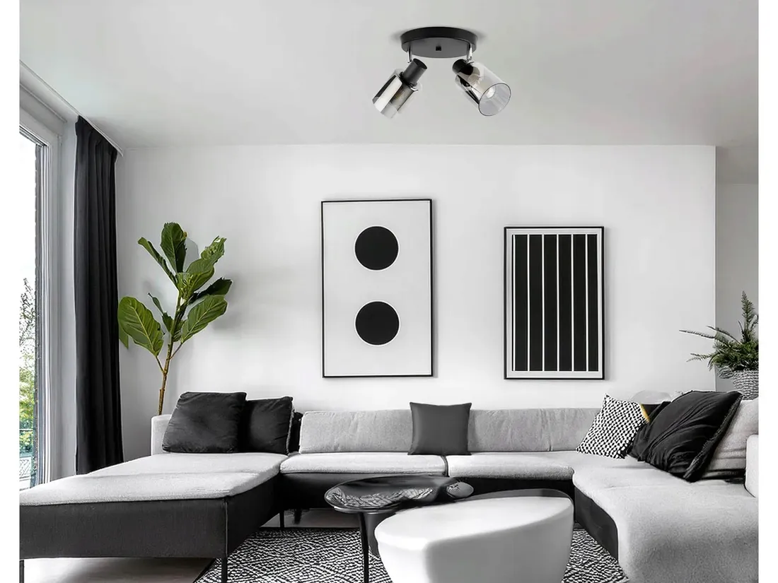 lampa-sufitowa-wiszaca-zyrandol-czarna-szklana-tuba-2x-led-e27