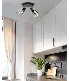 lampa-sufitowa-wiszaca-zyrandol-czarna-szklana-tuba-2x-led-e27-stan-opakowania-oryginalne