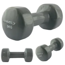 hantelka-zeliwna-winylowa-hms-5-kg-ciezarek-do-cwiczen-fitness-pilates