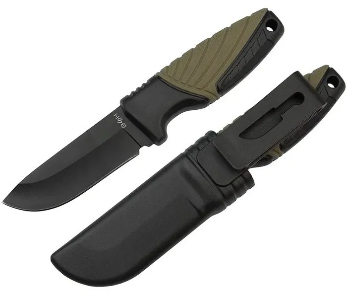 NÓŻ MYŚLIWSKI TURYSTYCZNY BSH FINKA SURVIVAL BIWAK NA GRZYBY DO LASU + ETUI