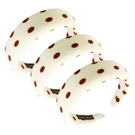 opaska-do-wlosow-creamy-dots-kremowa-groszek-stylowa-3-szt