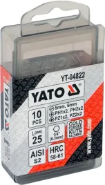 yato-zestaw-grotow-do-wkretarki-25mm-10-szt-yt-04822