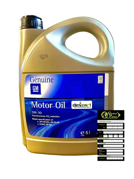 OPEL GM 5W30 DEXOS1 GEN3 5L TURBO BENZYNA ORGINAL