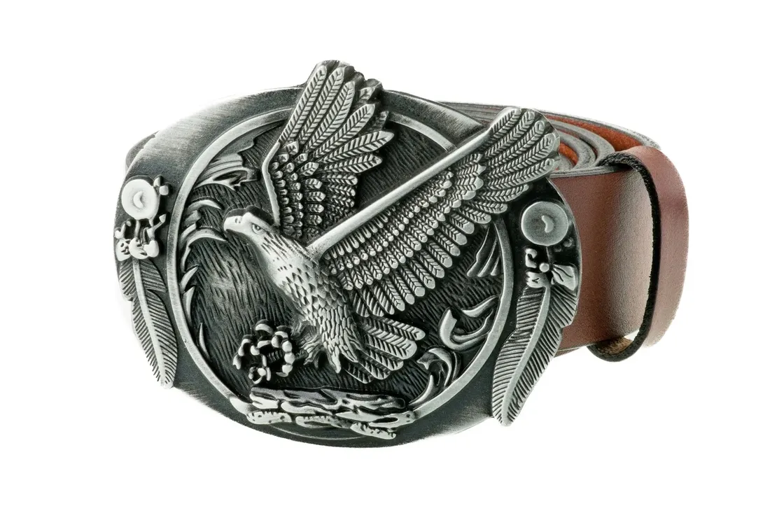 pasek-skorzany-bor-hunter-elegance-flying-eagle-silver-115