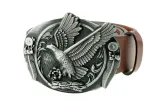 pasek-skorzany-bor-hunter-elegance-flying-eagle-silver-90