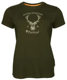 damski-t-shirt-pinewood-red-deer-3452-zielony-xl