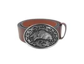 pasek-skorzany-bor-hunter-elegance-wild-boar-silver-90