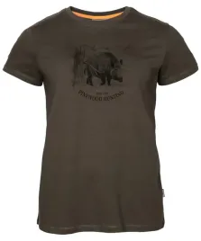 damski-t-shirt-pinewood-wild-boar-3451-zamszowy-braz-xl