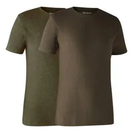 t-shirt-deerhunter-2-pack-8394-zielony-brazowy-s