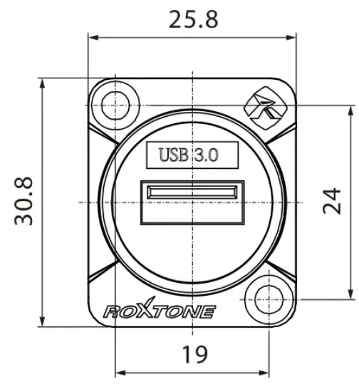 roxtone-rau3d-gniazdo-przelotowe-panelowe-usb-a-kod-producenta-rau3d