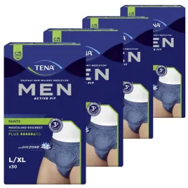 4x30-meskie-dzien-noc-majtki-meskie-chlonne-tena-men-pants-plus-l-xl-granat