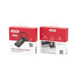 unitek-czarny-adapter-usb-c-na-hdmi-2-0-4k-60hz-hdcp-2-3-plugandplay