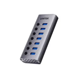 unitek-hub-usb-a-3-0-7w1-5gbps-z-przelacznikami-portow