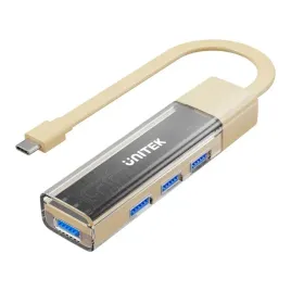unitek-hub-dwukierunkowy-usb-c-usb-a-5gbps-4x-usb-a-kremowy