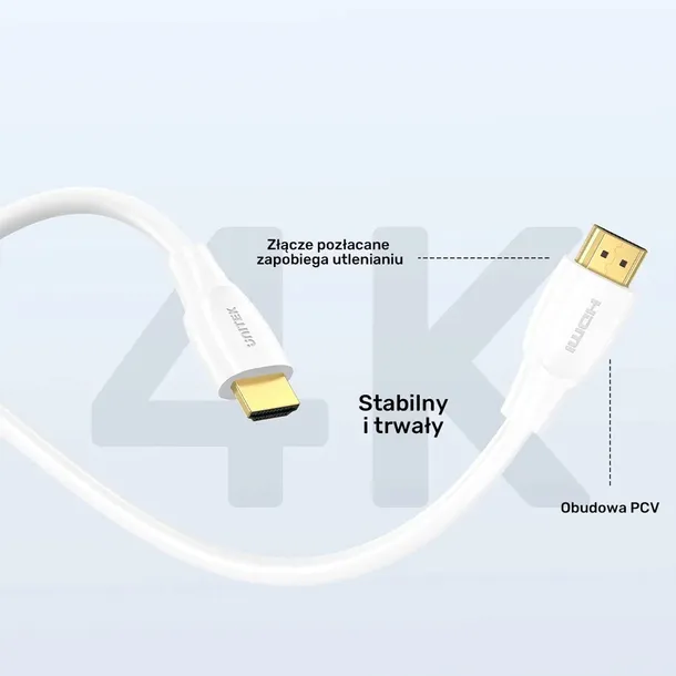unitek-kabel-hdmi-2-0-4k-bialy-03m-stan-nowy-certyfikat-ce