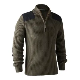 sweter-deerhunter-rogaland-zip-8726-brazowy-3xl