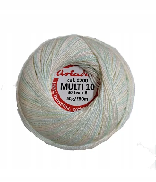 Kordonek MULTI 10 Ariadna 50g 30*6 kolor 200