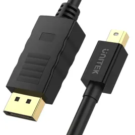 unitek-czarny-kabel-przewod-minidisplayport-na-displayport-1-2-m-m-3m-4k